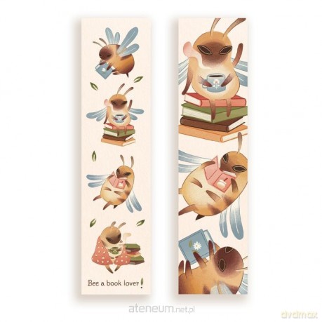 Zakładka kartonowa - Bee a book lover