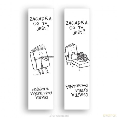 Zakładka kartonowa - Książka trzyma w napięciu