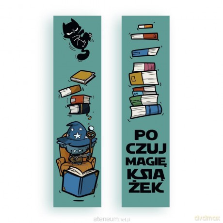 Zakładka kartonowa - Poczuj magię książek