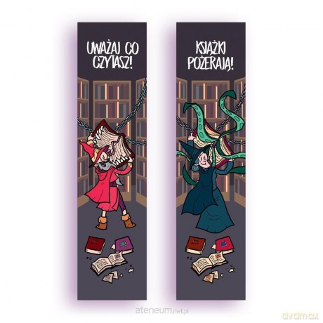 Zakładka kartonowa - Uważaj co czytasz!