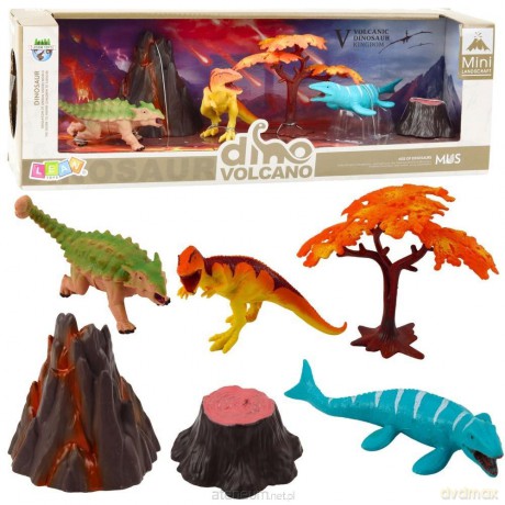 Zestaw dinozaurów 6el