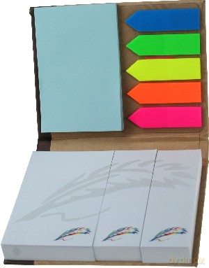 Notes samoprzylepny z indeksami Titanum biały [SZKOŁA]