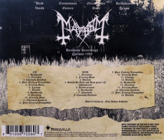 Mayhem: Henhouse Recordings [DVD]+[CD]