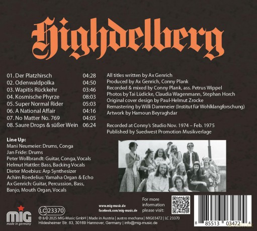 Highdelberg: Highdelberg (digipack) [CD]