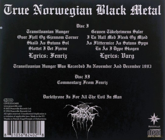 Darkthrone: Transilvanian Hunger [2CD]