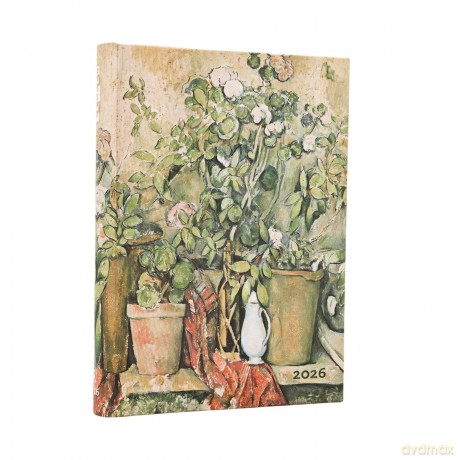 Kalendarz 2026 Cezanne's Terracotta Pots and Flowers dzienny Midi [KALENDARZ]