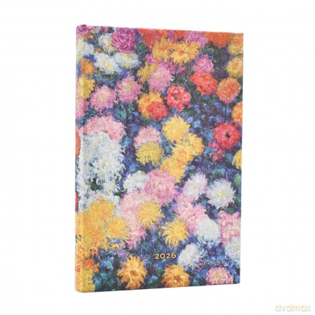 Kalendarz 2026 Monet's Chrysanthemums HOR Mini [KALENDARZ]