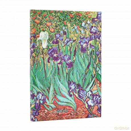 Kalendarz 2026 Van Gogh's Irises tygodniowy HOR Mini [KALENDARZ]