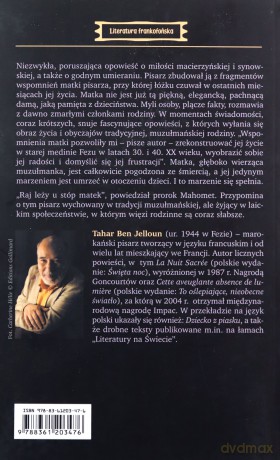 O mojej matce - Tahar Ben Jelloun [KSIĄŻKA]