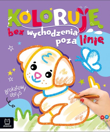 Piesek. Brokatowa kolorowanka - Agata Kaczyńska [KSIĄŻKA]
