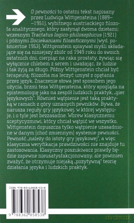 O pewności - Ludwig Wittgenstein [KSIĄŻKA]