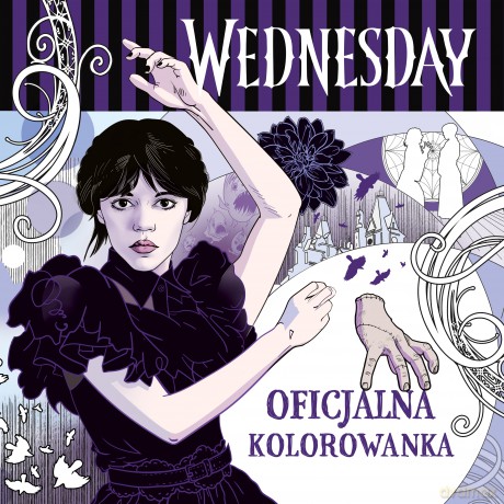 Wednesday. Oficjalna kolorowanka [KSIĄŻKA]