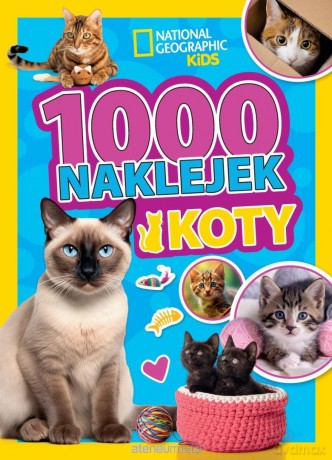 1000 naklejek. Koty. National Geographic Kids [KSIĄŻKA]
