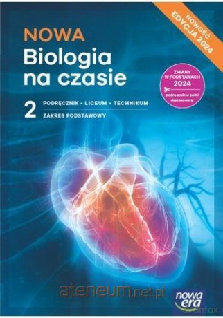 Biologia LO 2 Biologia na czasie podręcznik zakres podstawowy 2025 - Jolanta Holeczek, Anna Helmin [KSIĄŻKA]