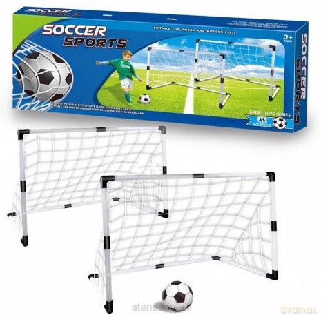 Bramka piłkarska z piłką i pompką 2szt