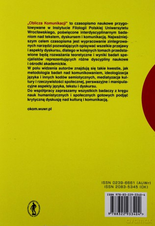 Oblicza komunikacji 5/2012. Analiza dyskursu centrum-peryferie [KSIĄŻKA]