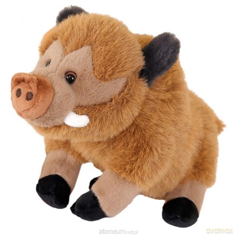 Dzik pluszowy brązowy 25cm