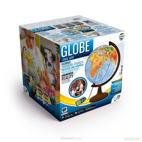 Globus polityczno-fizyczny podświetl. Multi Globe AR 32cm GB