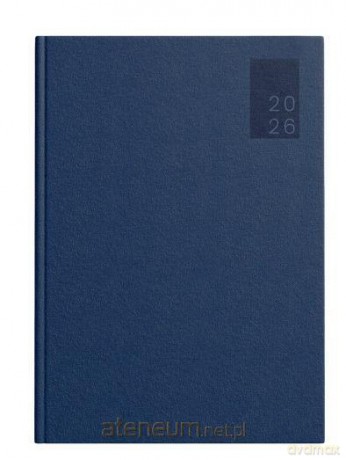 Kalendarz 2026 książkowy A5 Basic DTP granatowy [KALENDARZ]