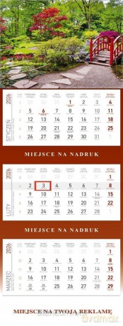 Kalendarz 2026 Trójdzielny Ogród [KALENDARZ]