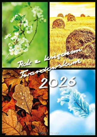 Kalendarz 2026 z księdzem Twardowskim - Pory roku [KALENDARZ]