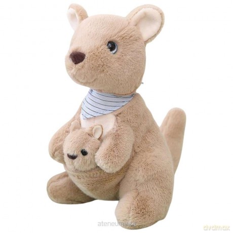 Kangur pluszowy z młodym 23cm