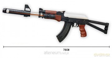 Karabin AK-47 na kulki plastikowe z laserem