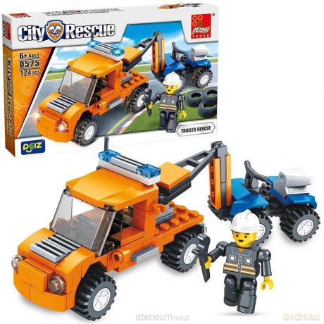 Klocki pomoc drogowa 124 elementy [KLOCKI]