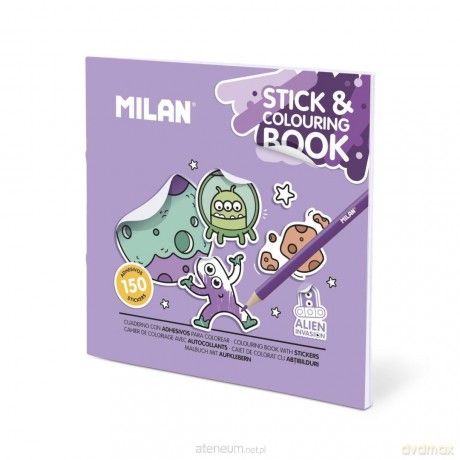 Kolorowanka z naklejkami Alien Invasion MILAN [KSIĄŻKA]