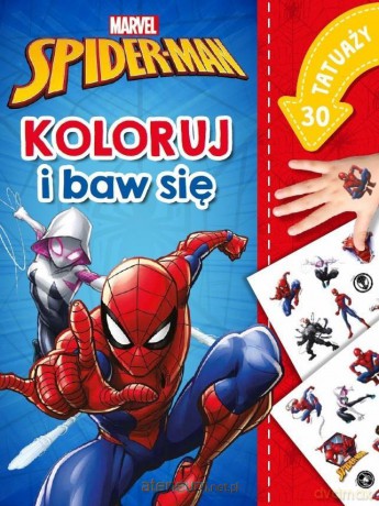 Koloruj i baw się. 30 tatuaży. Marvel Spider-Man - Ilona Siwak [KSIĄŻKA]