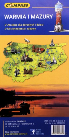 Mapa atrakcji turystycznych - Warmia i Mazury