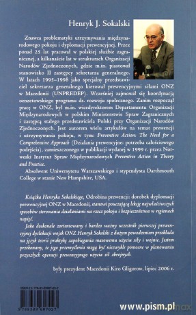 Odrobina prewencji. Dorobek dyplomacji prewencyjnej ONZ w Macedonii - Henryk J. Sokalski [KSIĄŻKA]