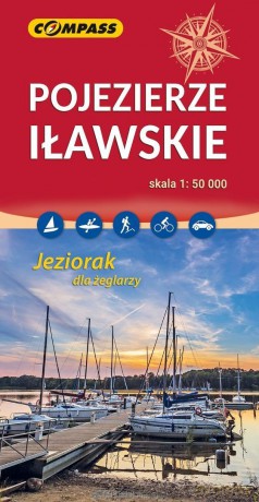 Mapa turystyczna - Pojezierze Iławskie