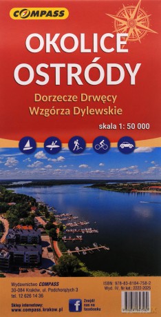 Mapa turystyczna - Pojezierze Iławskie