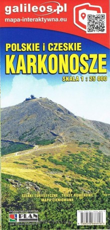 Mapa turystyczna - Polskie i czeskie Karokonosze