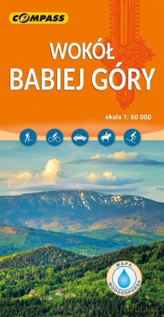 Mapa turystyczna - Wokół Babiej Góry laminowana