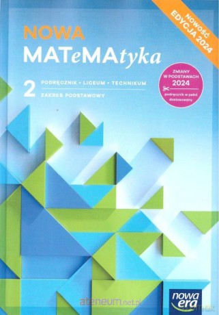 Matematyka LO 2 Nowa MATeMAtyka Podręcznik zakres podstawowy 2025 [KSIĄŻKA]