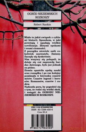 Ogród nieziemskich rozkoszy - Robert Rankin [KSIĄŻKA]