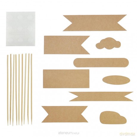Pickery flagi Kraft Balloons 9szt