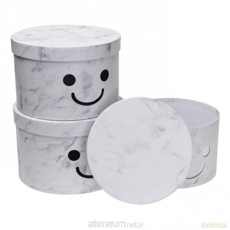Pudełko Flower Box 3szt Smile biały