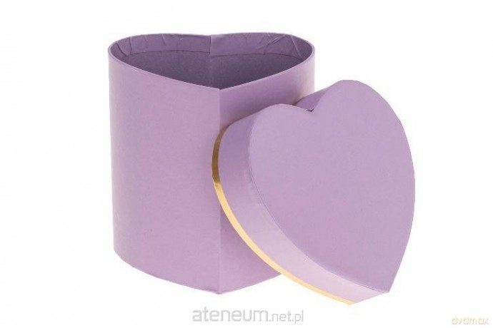 Pudełko Flower Box purpurowe serce