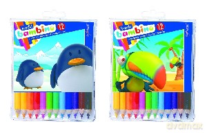 Ołówkowe kredki Bambino 12 kol. [SZKOŁA]