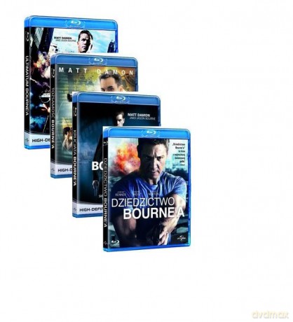 Kolekcja Bourne'a: Tożsamość Bourne'a/ Krucjata Bourne'a/ Ultimatum Borne'a/ Dziedzictwo Bourne'a [BOX] [4Blu-Ray]
