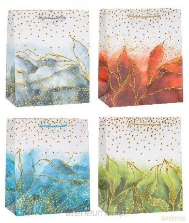 Torebka ozdobna 18x23x8cm brokat mix