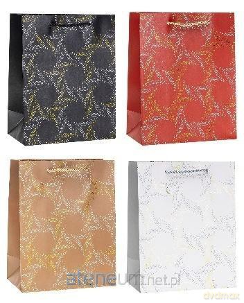 Torebka ozdobna 18x23x8cm hot-stamp mix