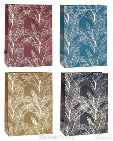 Torebka ozdobna 18x24x8cm hot-stamp mix
