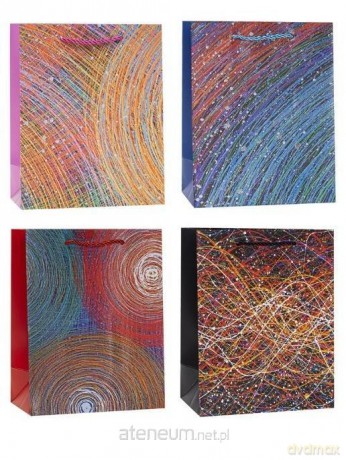 Torebka ozdobna 26x32x10cm brokat mix