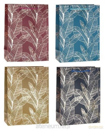 Torebka ozdobna 26x32x10cm hot-stamp mix