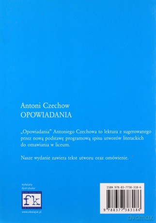 Opowiadania. Lektura z opracowaniem - Antoni Czechow [KSIĄŻKA]