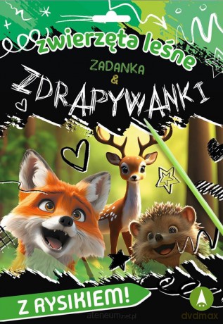 Zadanka & zdrapywanki. Zwierzęta leśne - Monika Ślizowska [KSIĄŻKA]
